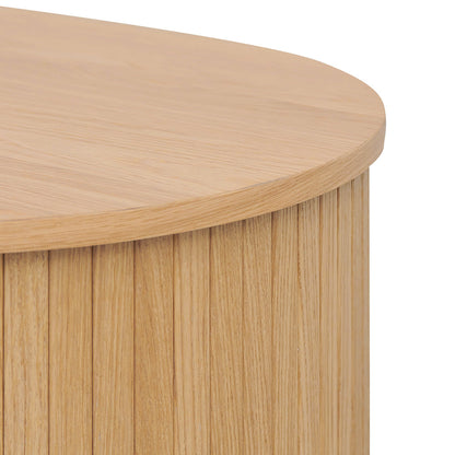 Dania 100cm Oval Coffee Table - Natural