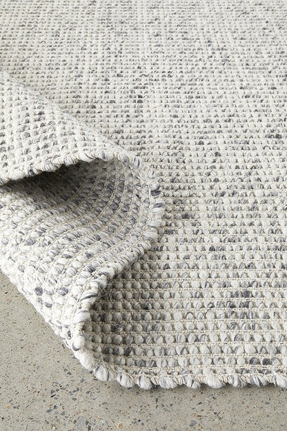 Carlos 400X300cm Felted Wool Rug - Grey