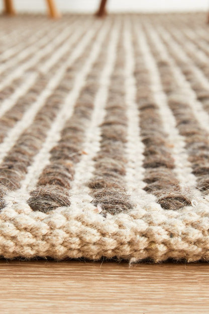 Carlos 400X300cm Felted Wool Rug - Brown
