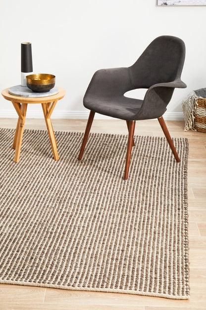 Carlos 400X300cm Felted Wool Rug - Brown