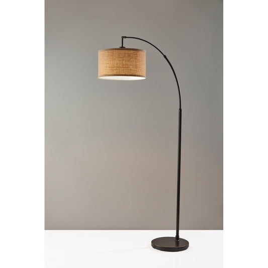 Carson Carrington Ylserod Antique Bronze Arc Floor Lamp