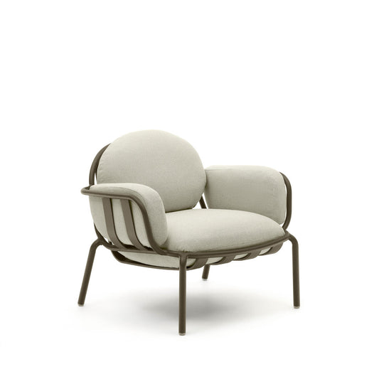 Cena Fabric Outdoor Armchair - Beige & Green