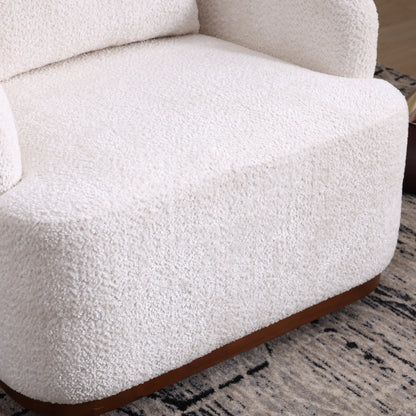 Chenille Swivel Barrel Chair with 360Â° Rotation, Comfortable Accent Sofa Chair for Living Room, Study Room, or Lounge