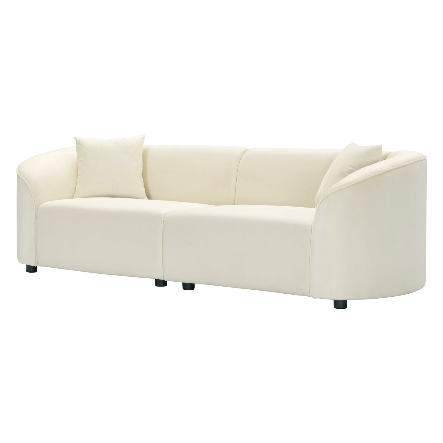 Christopher Knight Home - Allegra Sculptural 87â?Curved Sofa