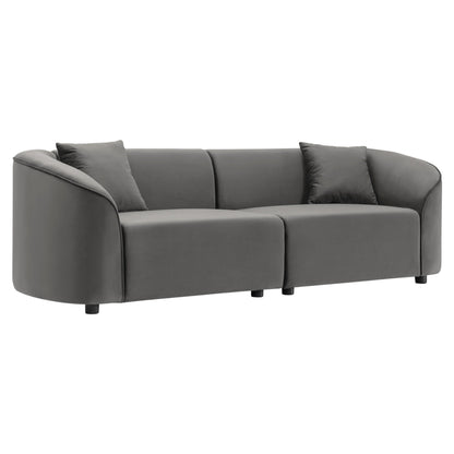 Christopher Knight Home - Allegra Sculptural 87â?Curved Sofa