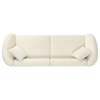 Christopher Knight Home - Allegra Sculptural 87â?Curved Sofa