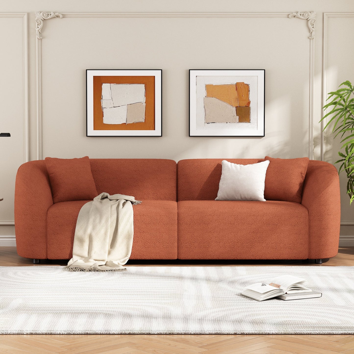 Christopher Knight Home - Allegra Sculptural 87â?Curved Sofa