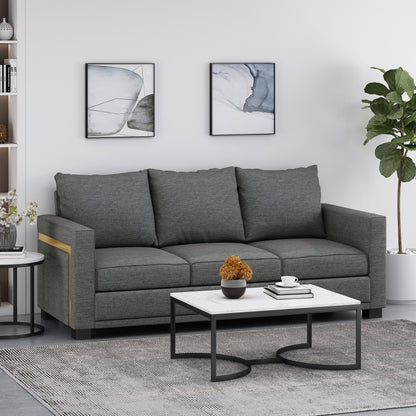 Clarkdale Indoor Upholstered 3 Seater Sofa by Christopher Knight Home