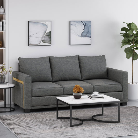 Clarkdale Indoor Upholstered 3 Seater Sofa by Christopher Knight Home