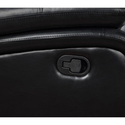 Camila Transitional Leatherette Upholstered Motion Reclining Sofa