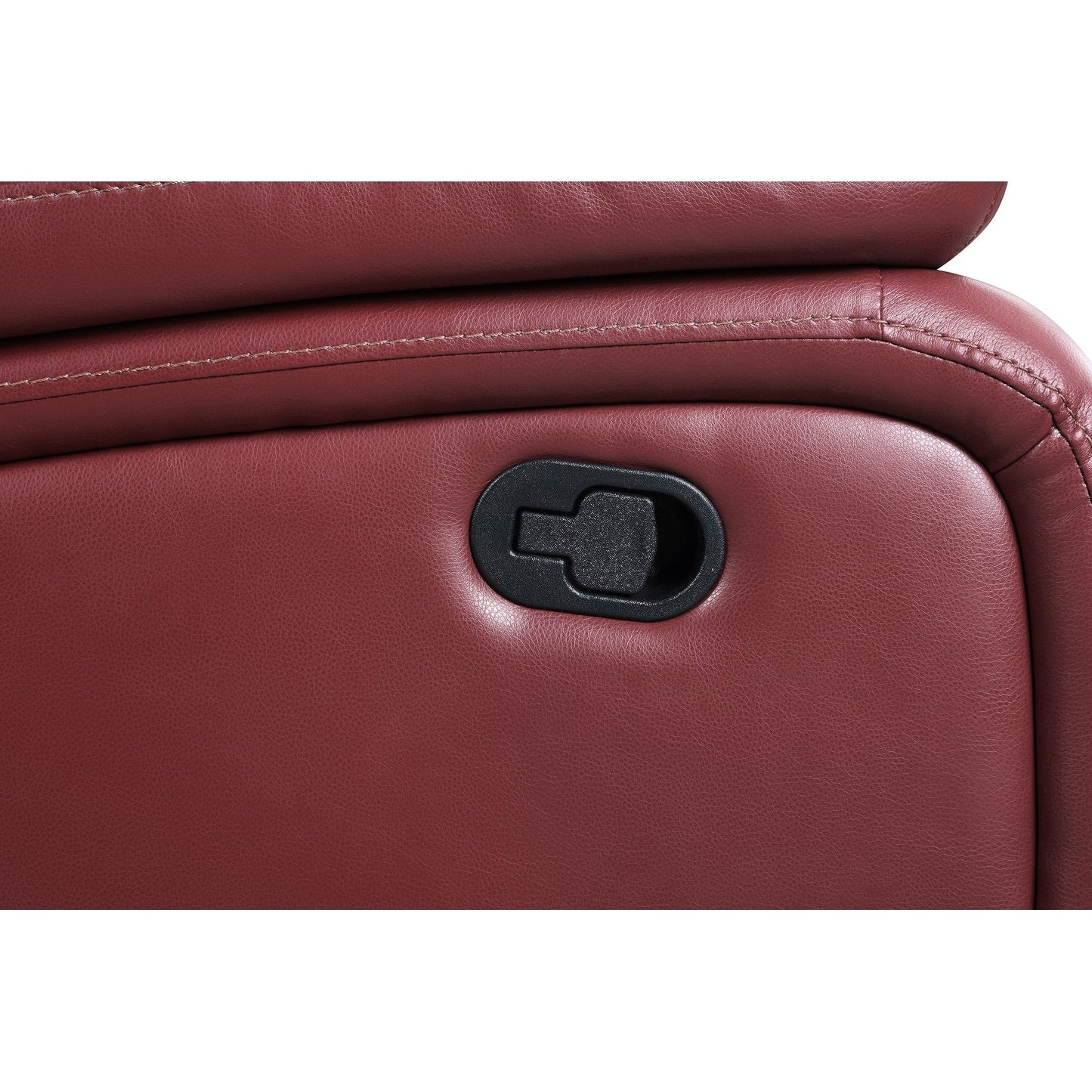 Camila Transitional Leatherette Upholstered Motion Reclining Sofa