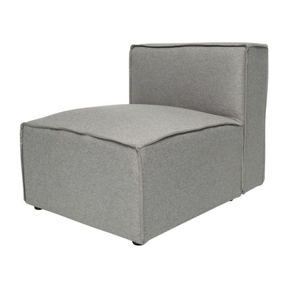 Contemporary Modular Sectional Sofa Armless Middle Chair - 36.75D x 28.25W x 28H