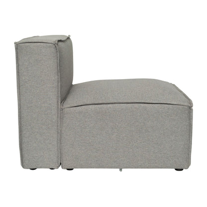 Contemporary Modular Sectional Sofa Armless Middle Chair - 36.75D x 28.25W x 28H