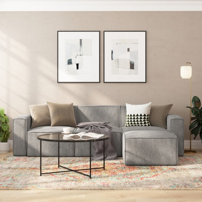Contemporary Modular Sectional Sofa Armless Middle Chair - 36.75D x 28.25W x 28H