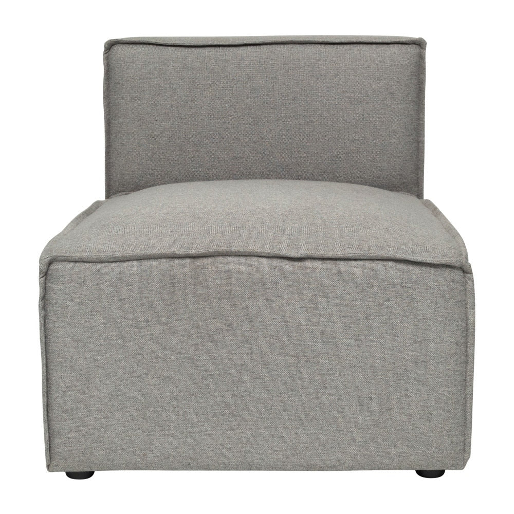 Contemporary Modular Sectional Sofa Armless Middle Chair - 36.75D x 28.25W x 28H