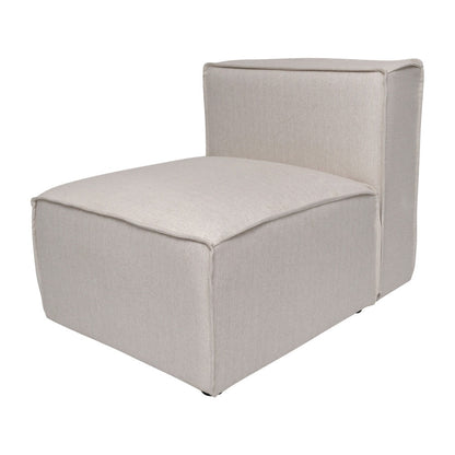 Contemporary Modular Sectional Sofa Armless Middle Chair - 36.75D x 28.25W x 28H