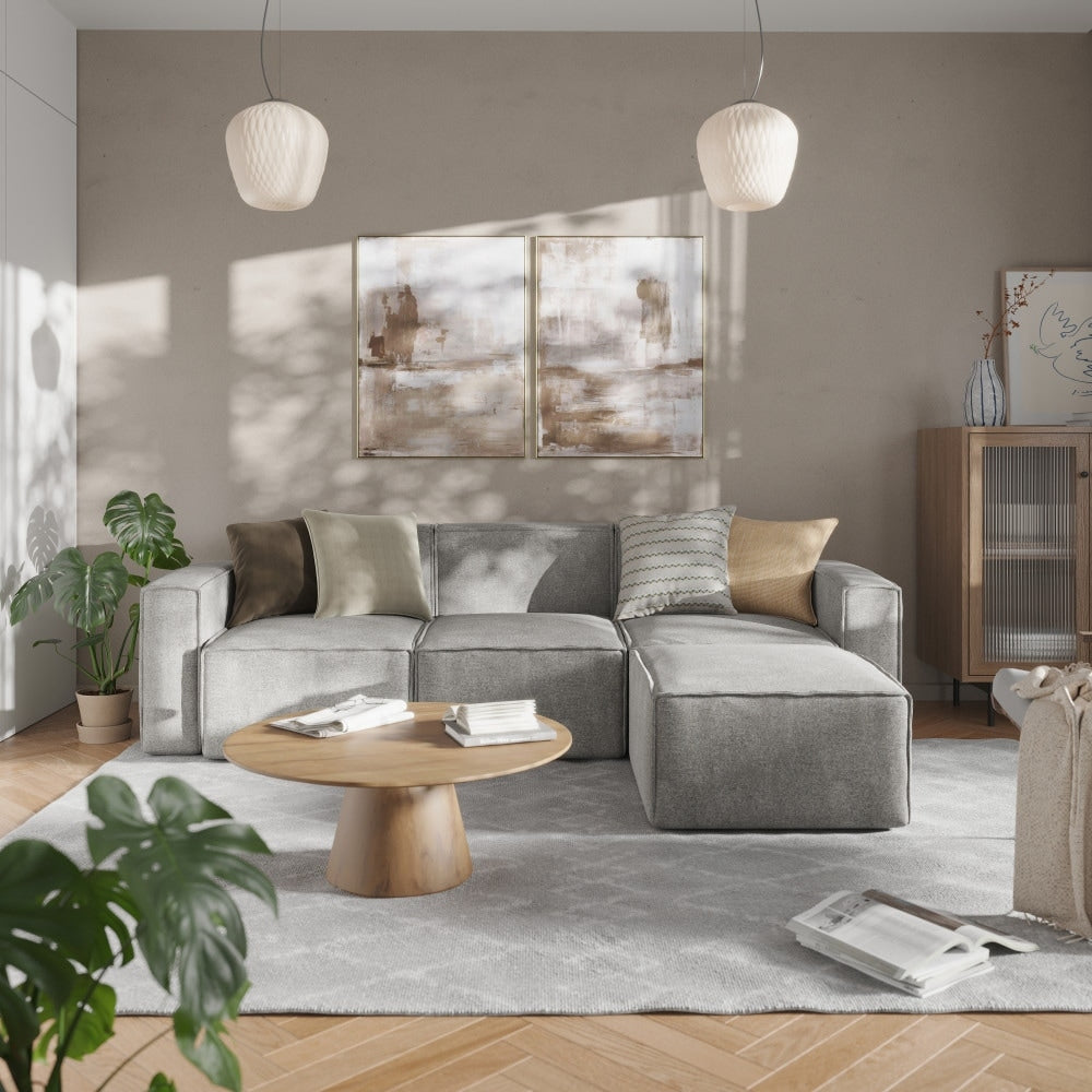 Contemporary Modular Sectional Sofa Left Side Chair with Armrest