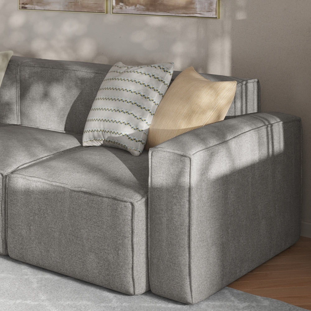 Contemporary Modular Sectional Sofa Right Side Chair with Armrest