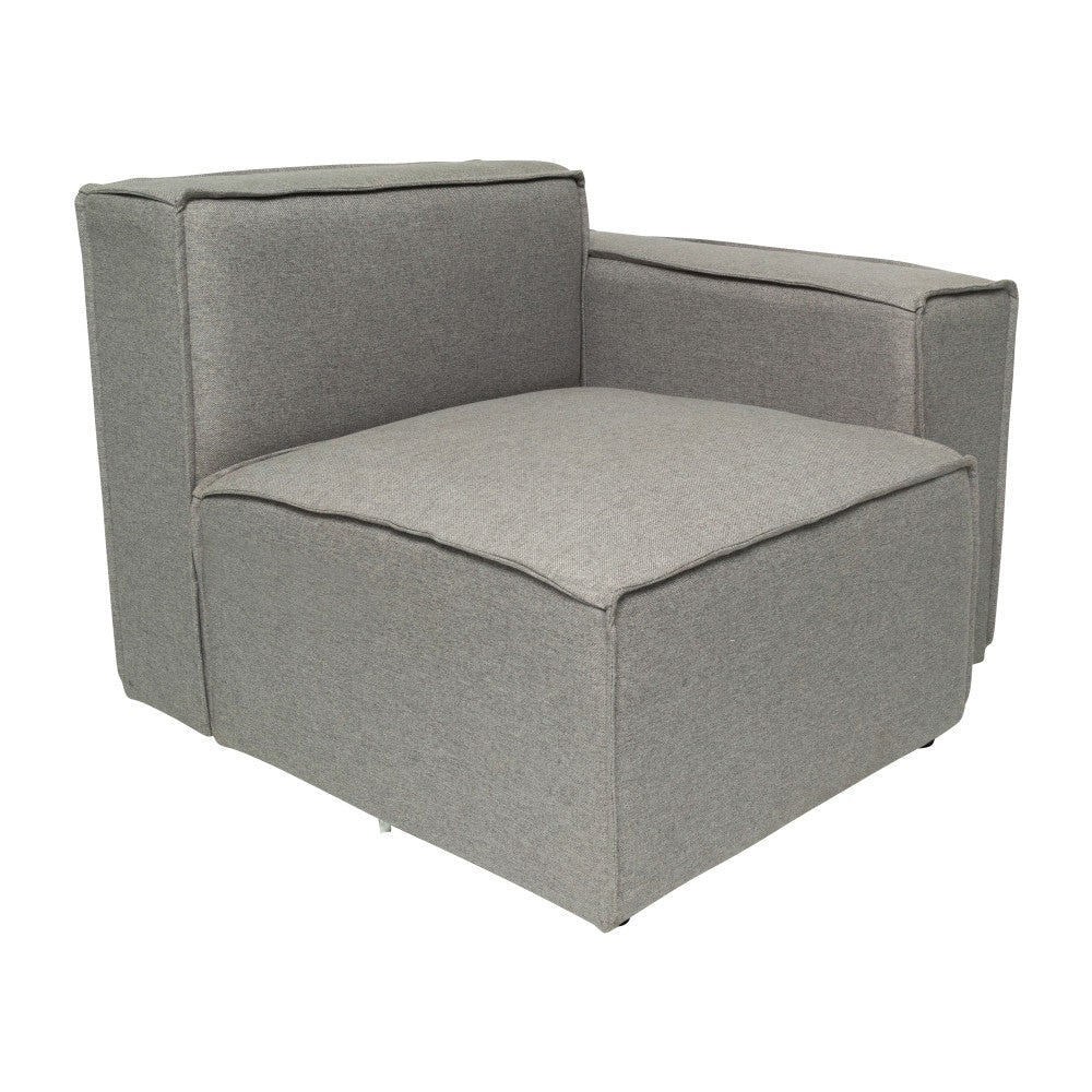 Contemporary Modular Sectional Sofa Right Side Chair with Armrest