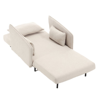 Coolmore Multi-Functional Adjustable Sofa, Convertible Lounge Chair And Guest Bed