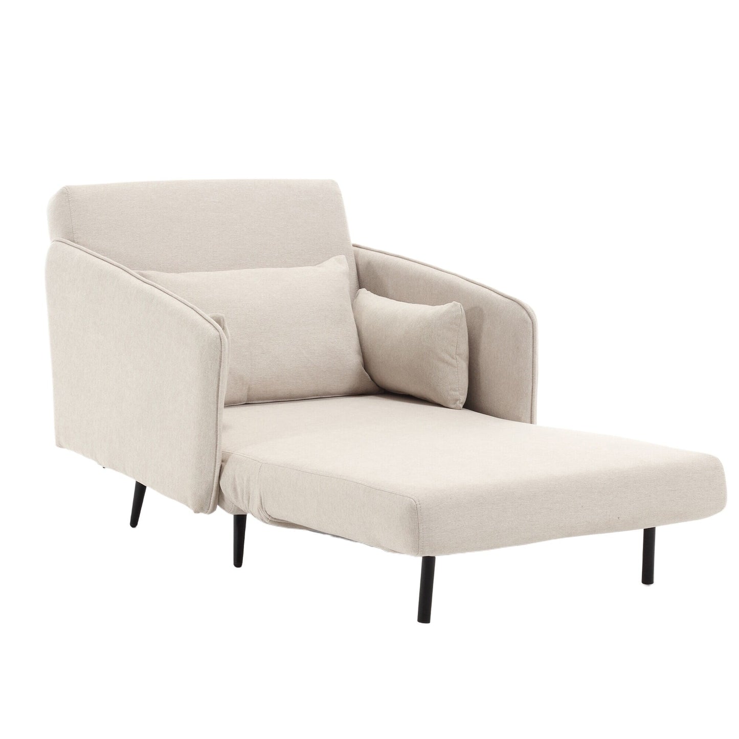 Coolmore Multi-Functional Adjustable Sofa, Convertible Lounge Chair And Guest Bed