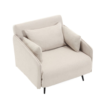 Coolmore Multi-Functional Adjustable Sofa, Convertible Lounge Chair And Guest Bed