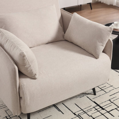 Coolmore Multi-Functional Adjustable Sofa, Convertible Lounge Chair And Guest Bed