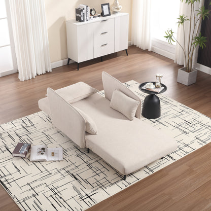 Coolmore Multi-Functional Adjustable Sofa, Convertible Lounge Chair And Guest Bed