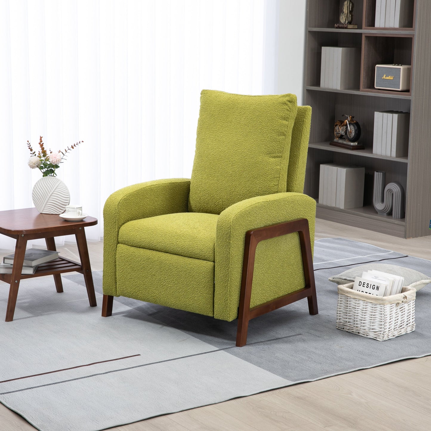Coolmore Recliner Chair Adjustable Home Theater Single Fabric Recliner Sofa - 29.53 x 30.71 x 40.16