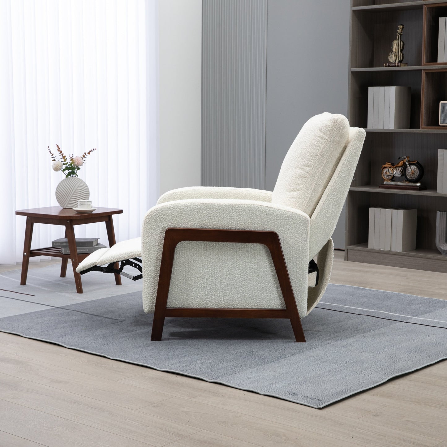 Coolmore Recliner Chair Adjustable Home Theater Single Fabric Recliner Sofa - 29.53 x 30.71 x 40.16