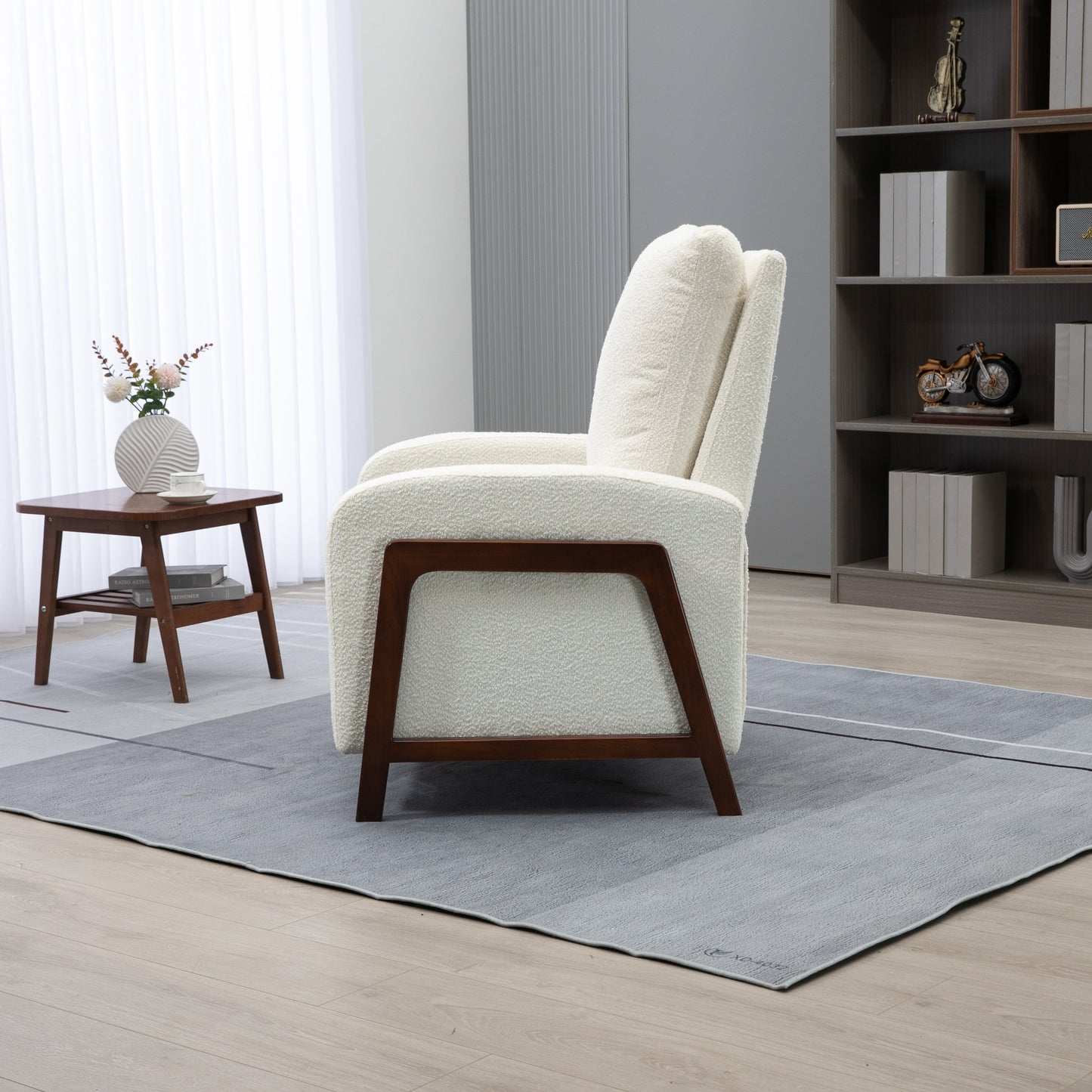 Coolmore Recliner Chair Adjustable Home Theater Single Fabric Recliner Sofa - 29.53 x 30.71 x 40.16