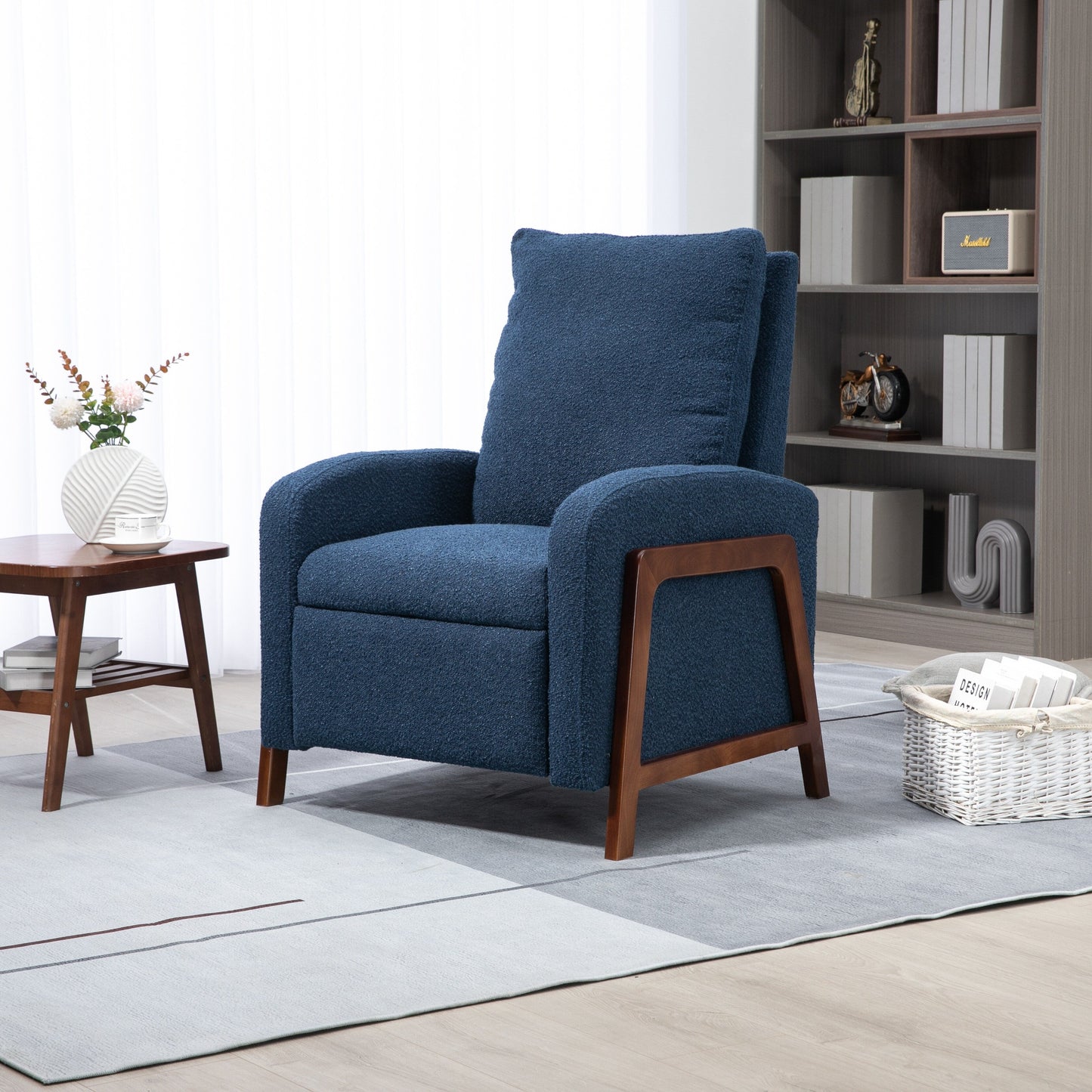 Coolmore Recliner Chair Adjustable Home Theater Single Fabric Recliner Sofa - 29.53 x 30.71 x 40.16