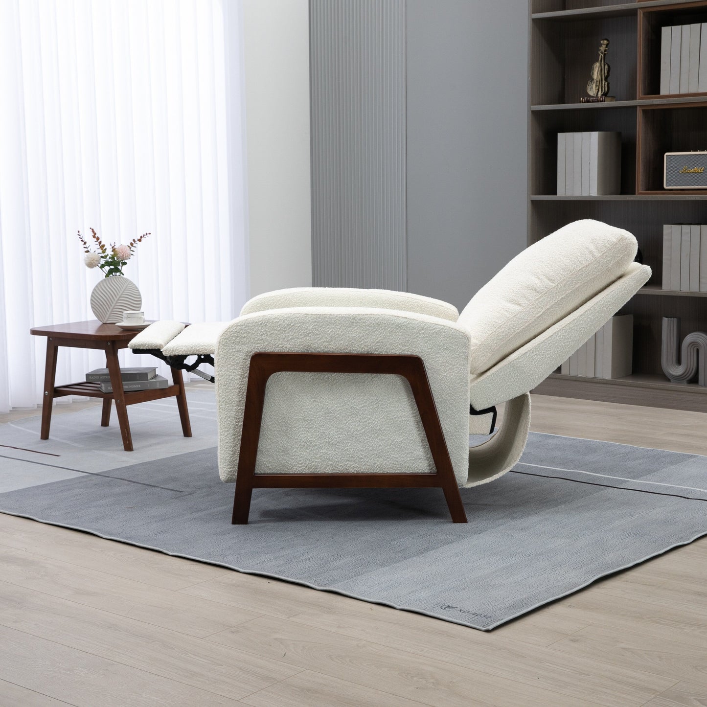 Coolmore Recliner Chair Adjustable Home Theater Single Fabric Recliner Sofa - 29.53 x 30.71 x 40.16