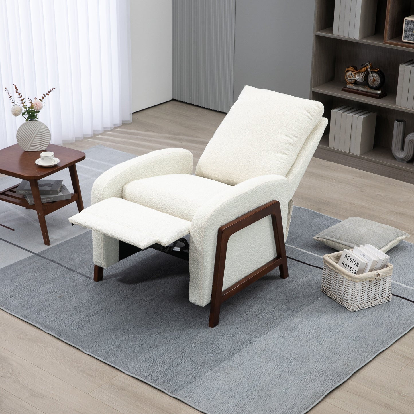 Coolmore Recliner Chair Adjustable Home Theater Single Fabric Recliner Sofa - 29.53 x 30.71 x 40.16