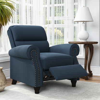 Copper Grove Jessie Linen Push-back Recliner Chair