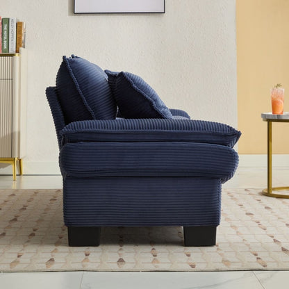 Corduroy Upholstered Deep Seat Sofa
