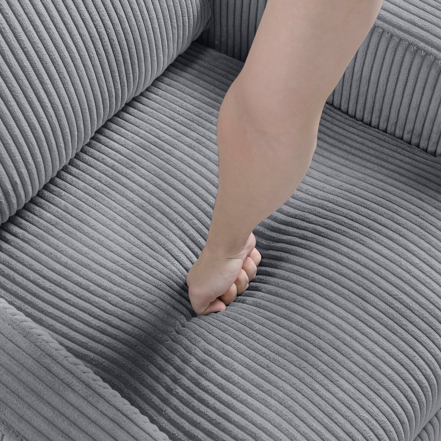 Covelo Corduroy Push Back Reclining Chair