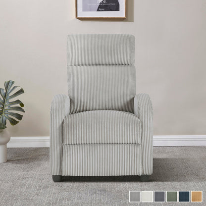 Covelo Corduroy Push Back Reclining Chair