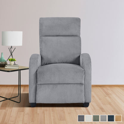 Covelo Corduroy Push Back Reclining Chair