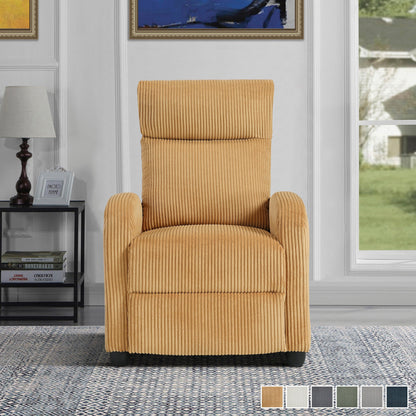 Covelo Corduroy Push Back Reclining Chair