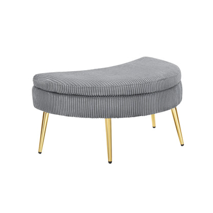 Cozy 43 Single Sofa Chair with 3 Pillows - Comfortable Corduroy Fabric for Meeting Room and Home Use