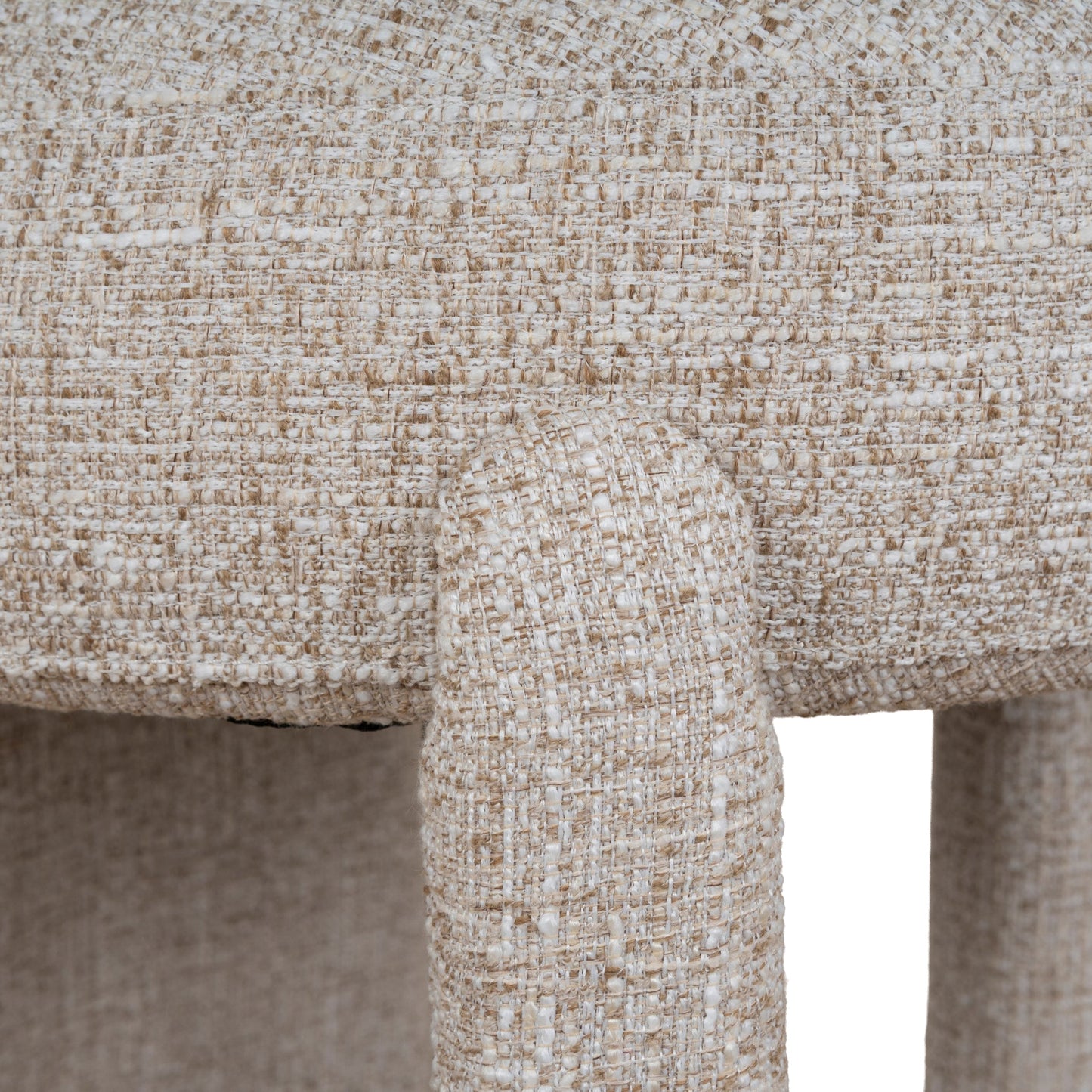 Cory Fabric Dining Chair - Pale Beige