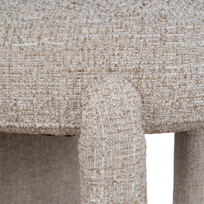 Cory Fabric Dining Chair - Pale Beige