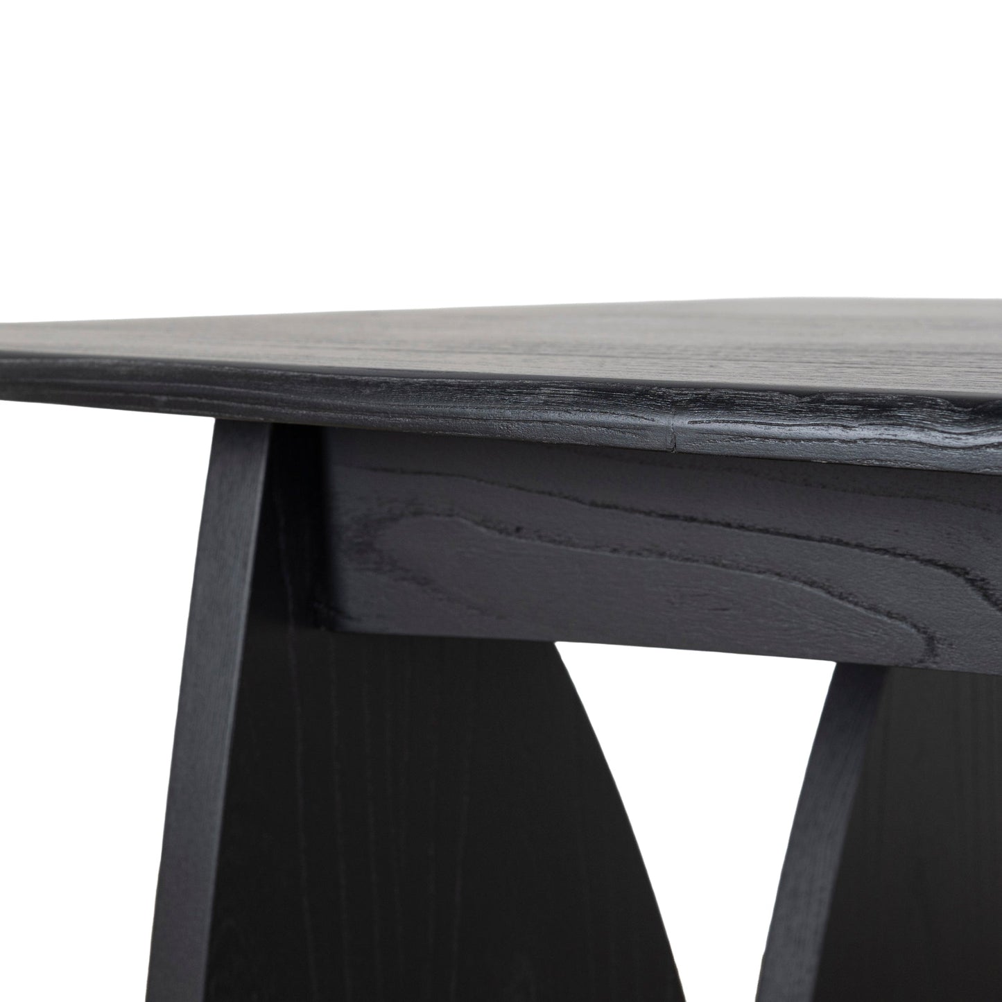Amano 1.8m Elm Dining Table - Full Black