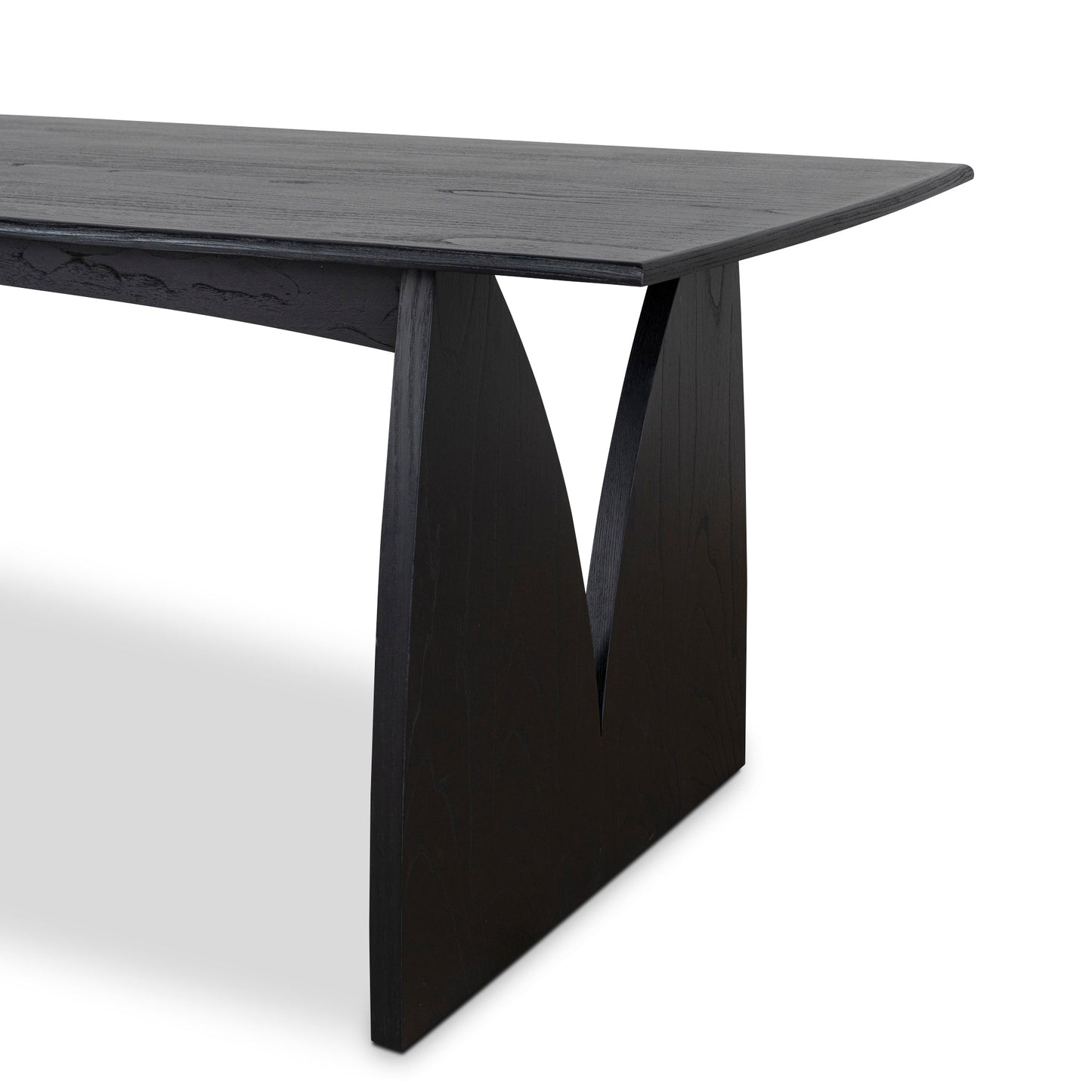 Amano 1.8m Elm Dining Table - Full Black