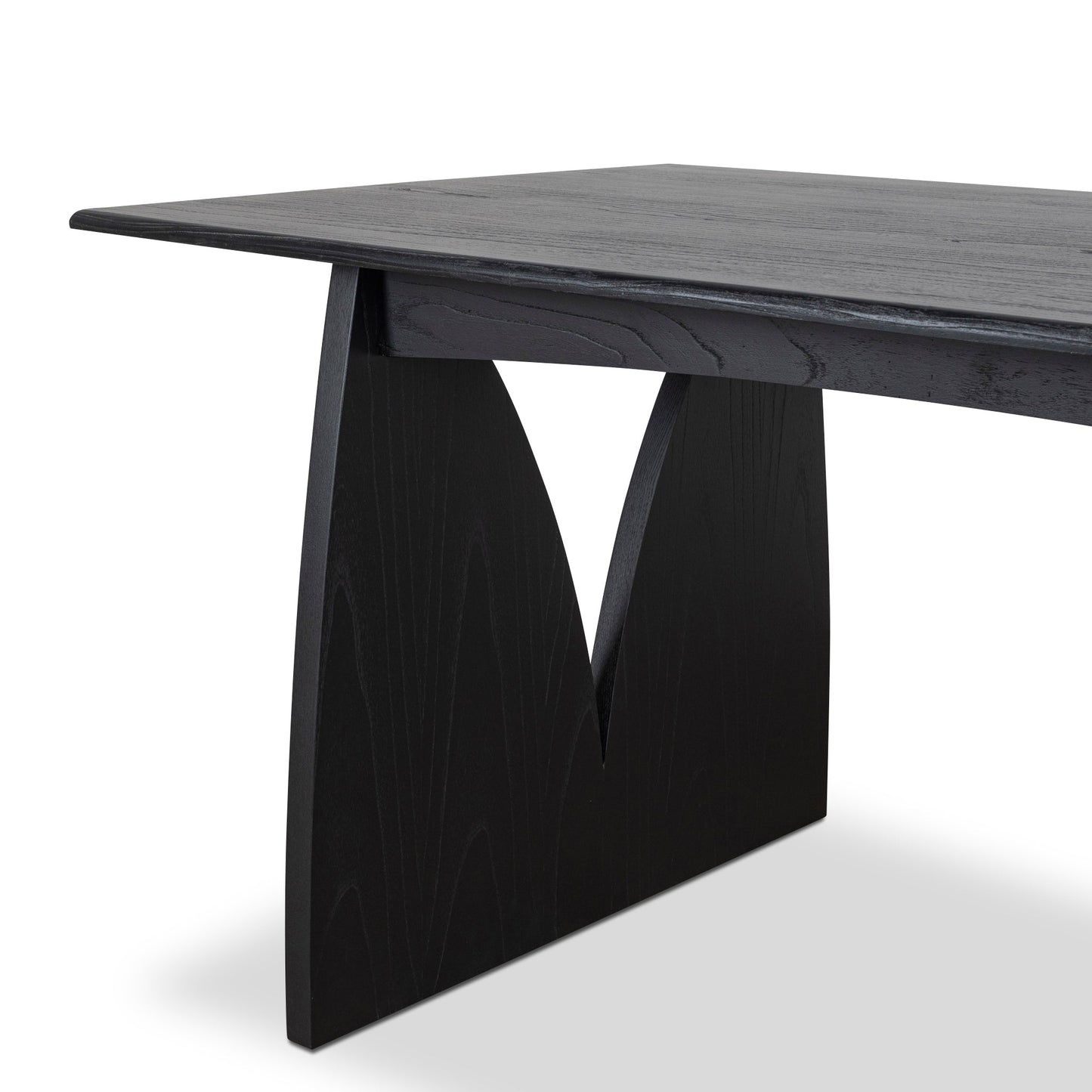Amano 1.8m Elm Dining Table - Full Black