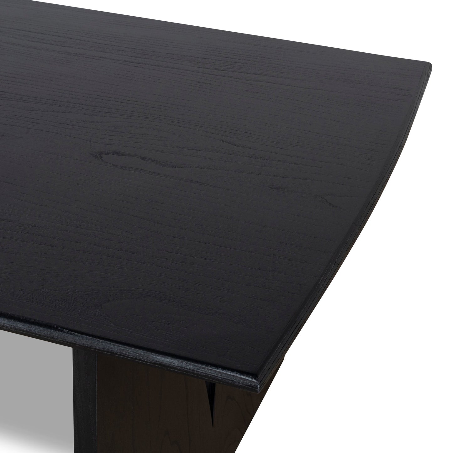 Amano 1.8m Elm Dining Table - Full Black