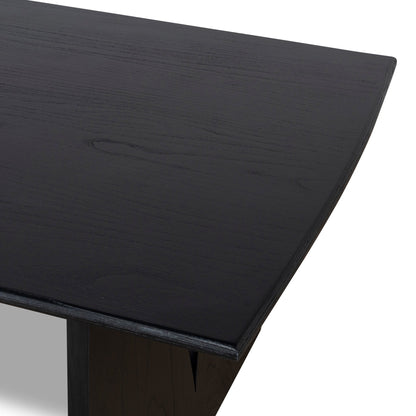 Amano 1.8m Elm Dining Table - Full Black