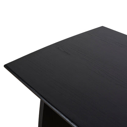 Amano 1.8m Elm Dining Table - Full Black