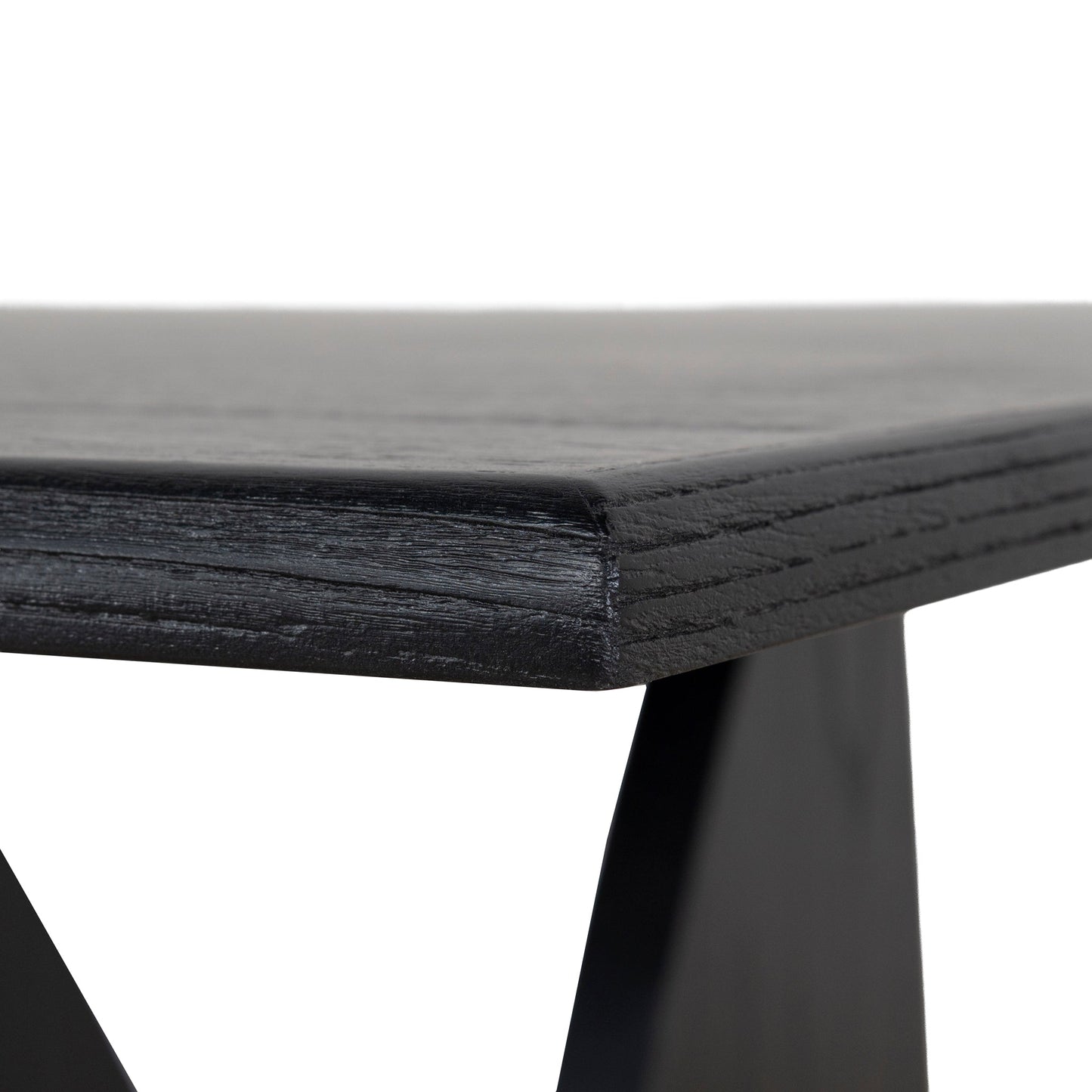 Amano 1.8m Elm Dining Table - Full Black
